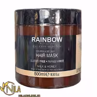 ماسک مو ده خاصیت شیر و عسل رینبو Rainbow حجم 500 میلی‌لیتر