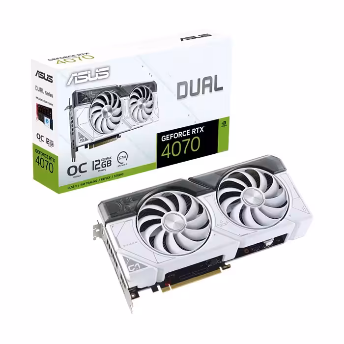 کارت گرافیک ایسوس DUAL GeForce RTX 4070 White OC Edition 12GB