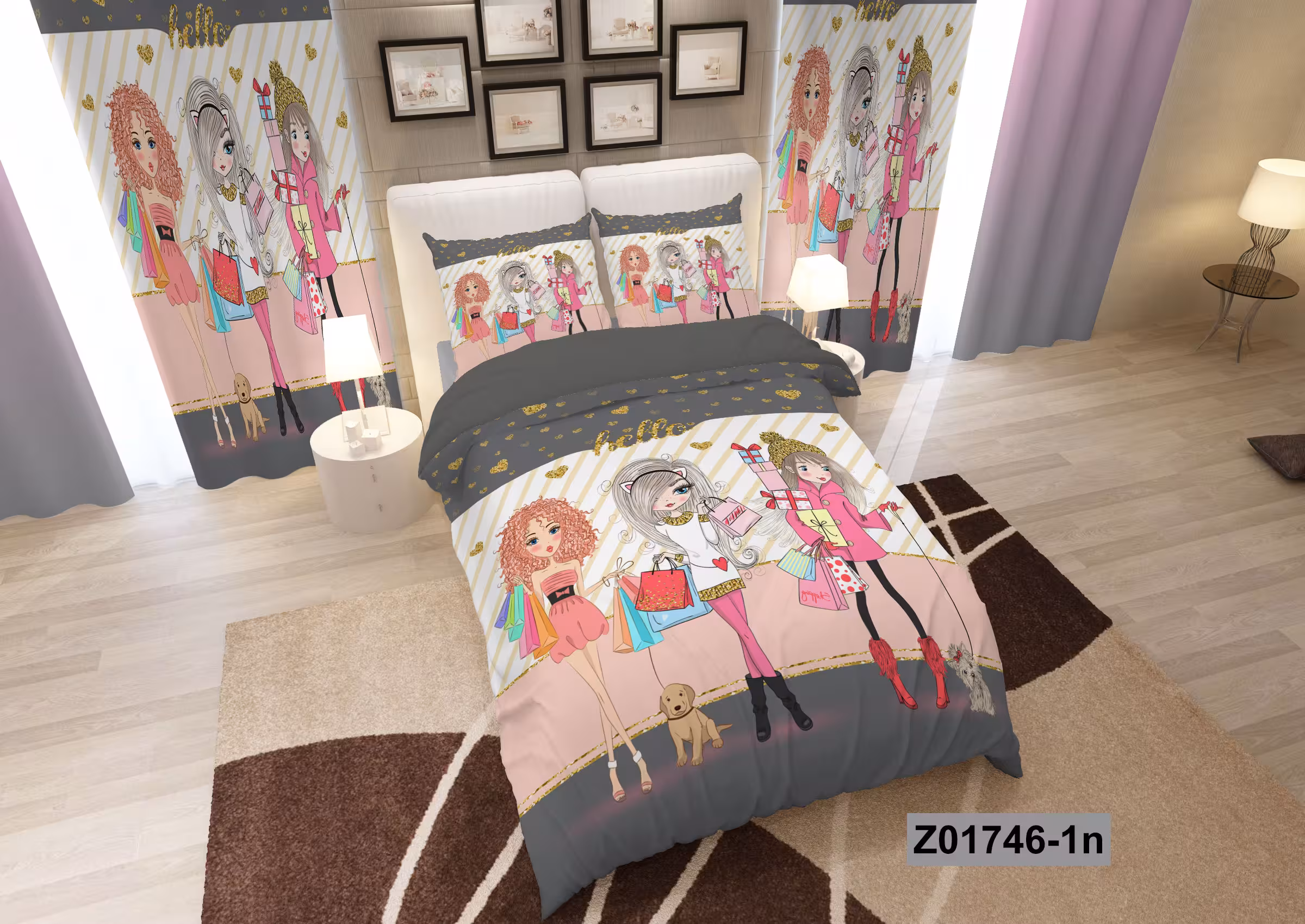 لحاف روتختی تنسل سه بعدی (3D) کالای خواب متین کد 1746
