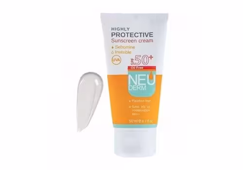 کرم ضد آفتاب فاقد چربی هایلی پروتکتیو نئودرم ⁺SPF50 مناسب پوست های مختلط و چرب