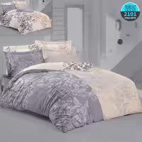 سرویس لحاف روتختی 2 نفره چاپی تنسل برند ترکاز(Turkaz) کد 2101