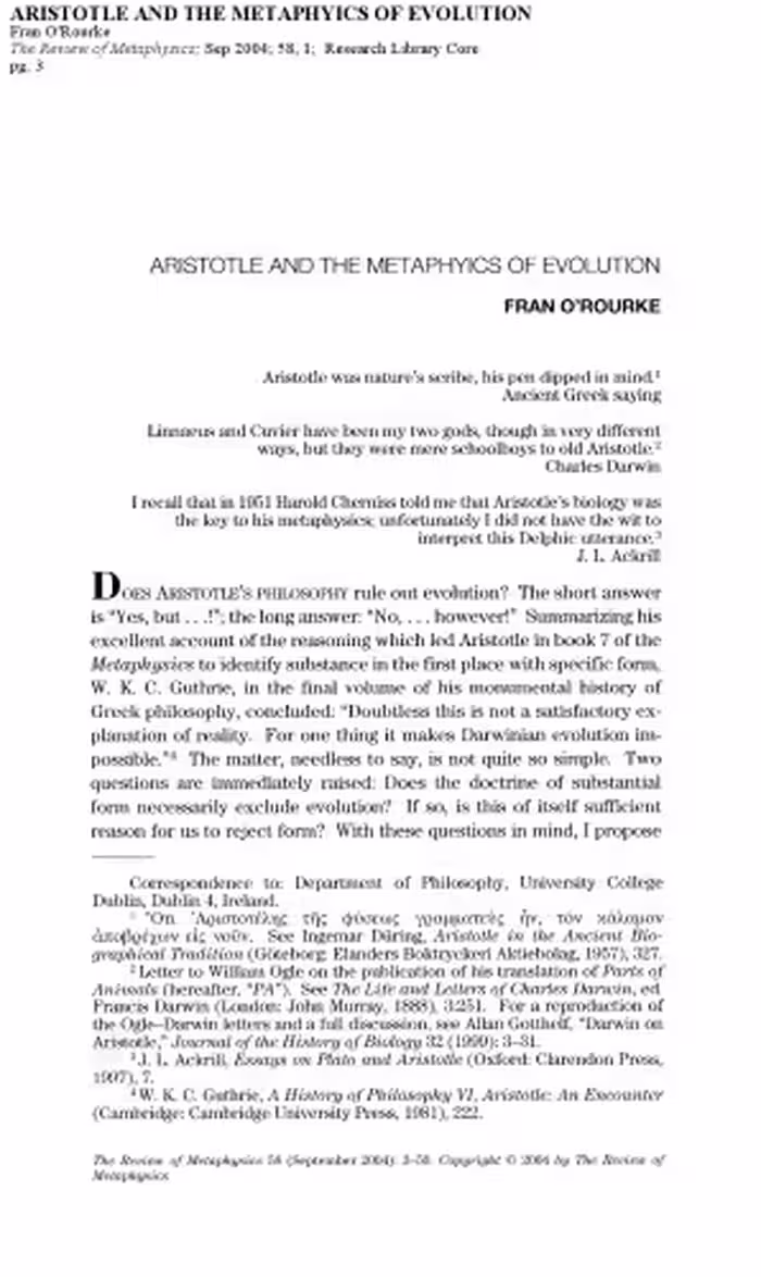 خرید و دانلود نسخه کامل کتاب Aristotle and evolution