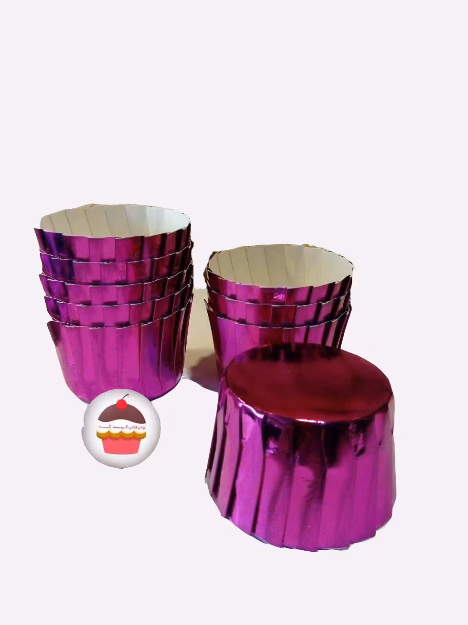 کپسول کاپ کیک کرکره ای بنفش