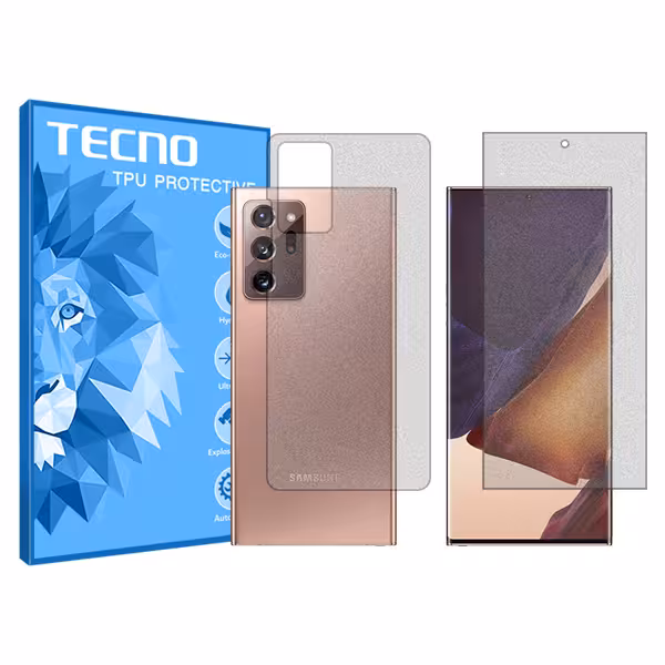 گلس صفحه نمایش و پشت گوشی سامسونگ Galaxy Note20 Ultra 5G مدل مات برند تکنو کد SS