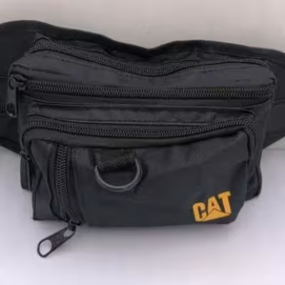 کیف کمری 4 زیپ مشکی CAT