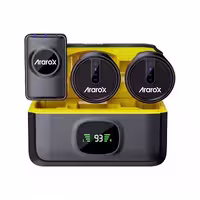 میکروفون بی سیم آراروکس Ararox R13 Dual Microphone Black(تایپ سی و لایتنینگ)