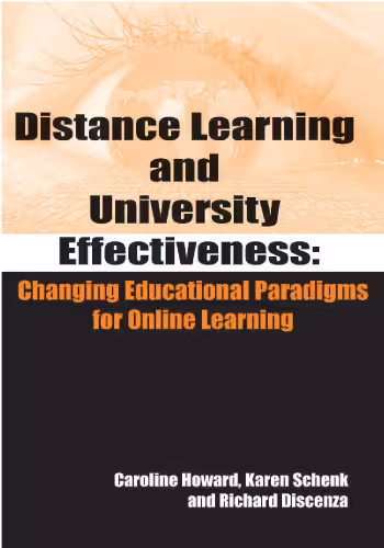 خرید و دانلود نسخه کامل کتاب Distance Learning and University Effectiveness: Changing Educational Paradigms for Online Learning
