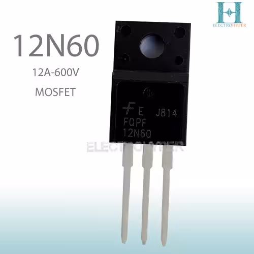 ترانزیستور ماسفت FQPF12N60 N-Channel 600V 12A TO-220F | خرید و قیمت