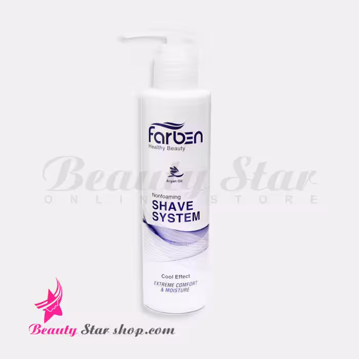 شیو سیستم ژل اصلاح فاربن مناسب انواع پوست حجم 200 میلی لیتر