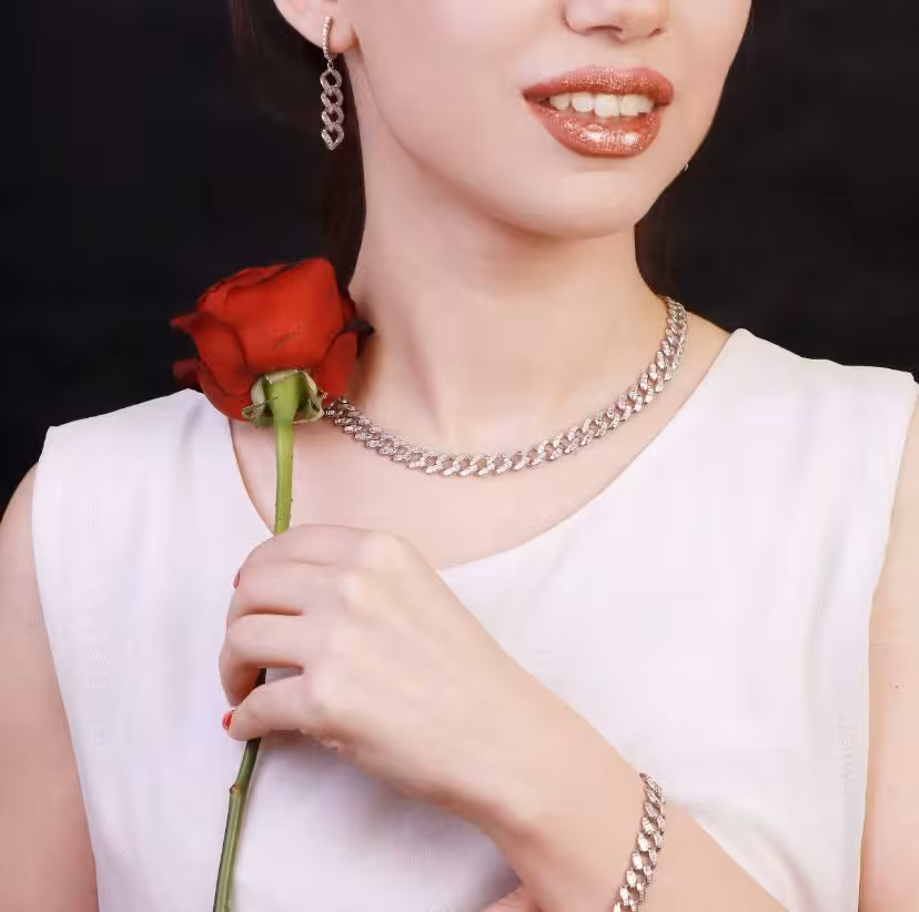 سرویس نقره کارتیه جواهری زنانه کد 60362