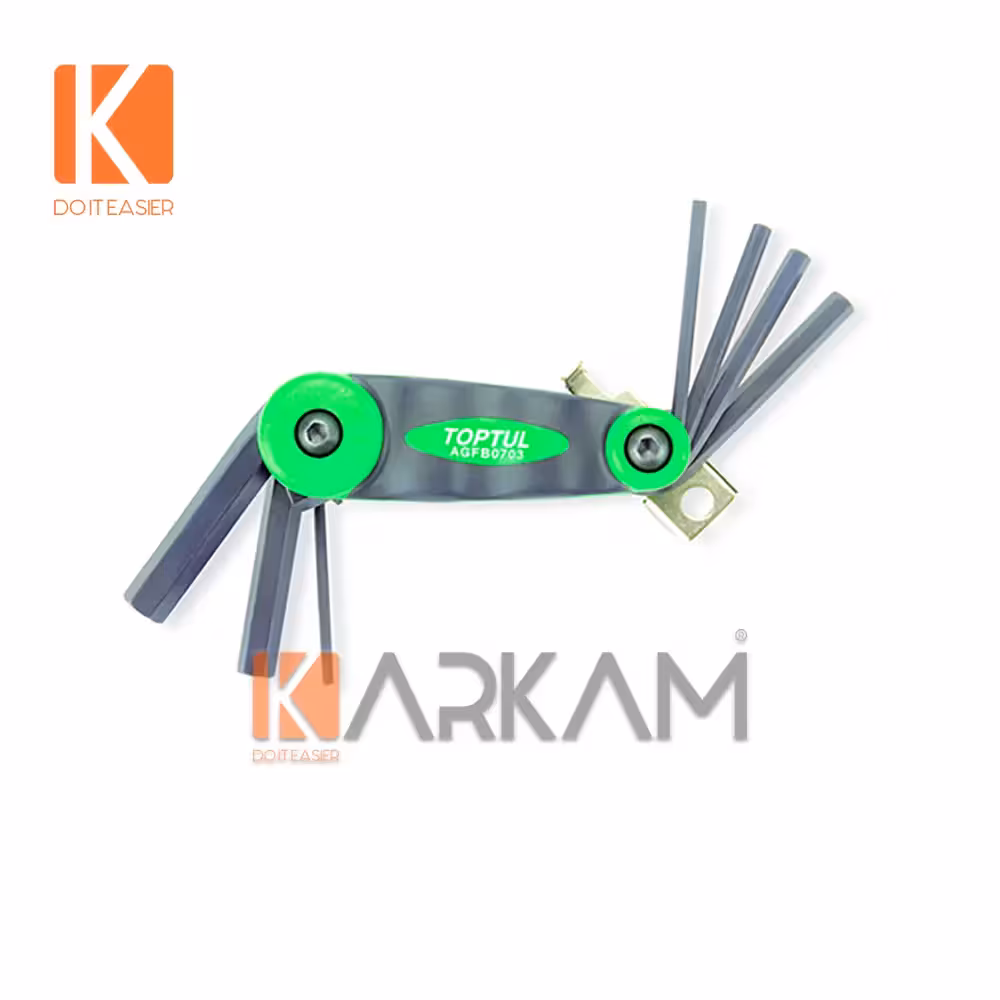 آچار آلن چاقوئی معمولی مشکی AGFB0703 تاپ تول