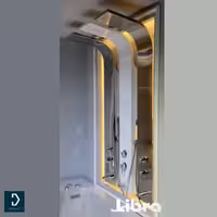 پنل دوش لیبرا مدل کلارا استیل براق