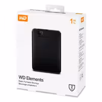 هارد اکسترنال ارجینال وسترن دیجیتال 1 ترابایت مدل المنت  سری جدید گارانتی 2 ساله
