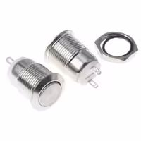 شستی فلزی ضد آب 12 میلیمتر بدون چراغ