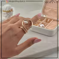 انگشتر زنانه آبکاری نقره رنگ ثابت کد ta10027