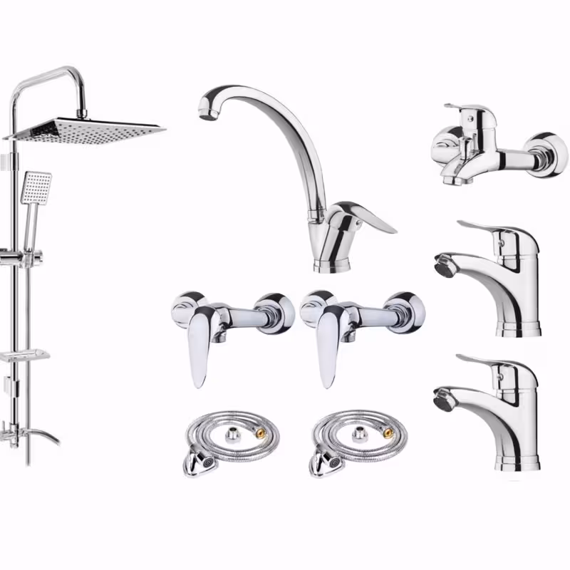 ست شیرآلات مدل رویال مجموعه 9 عددی