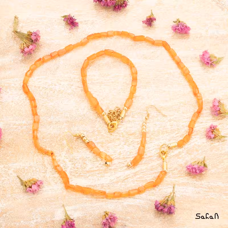 نیم ست سنگی برنجی