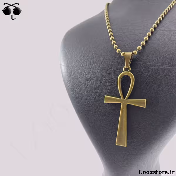 گردنبند صلیب برنزی ساده و شیک ارزان