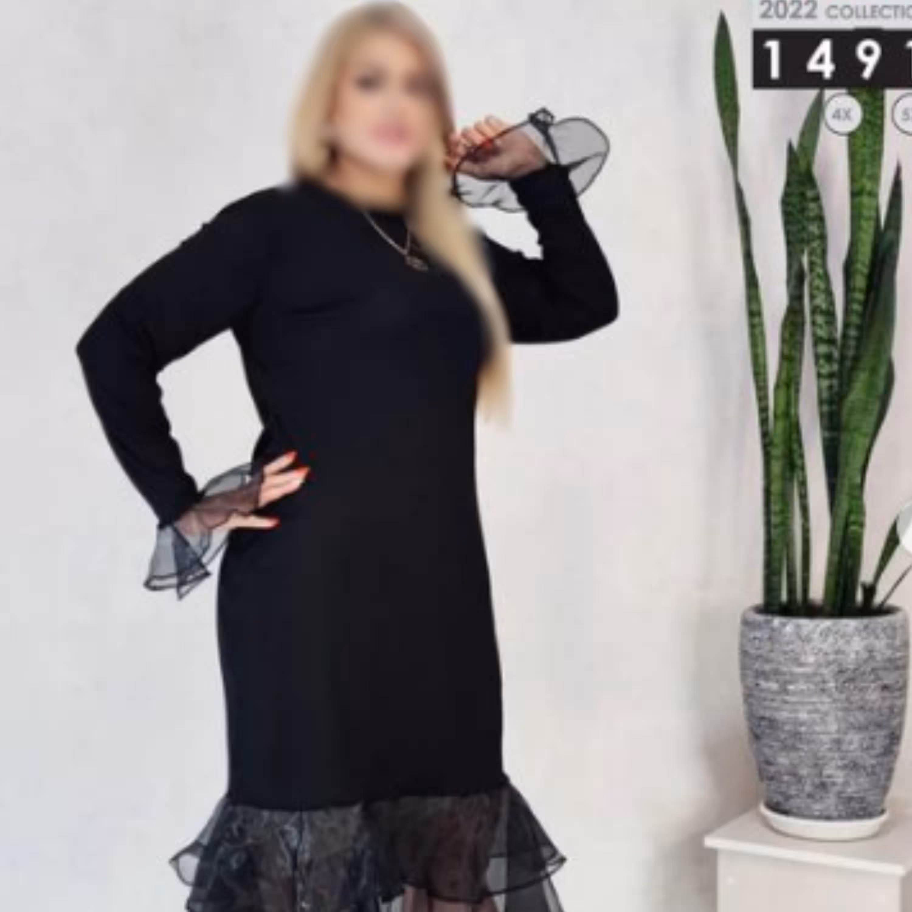 پیراهن مجلسی دخترانه سایز بزرگ 50 تا 56