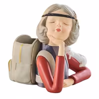 جامدادی رومیزی مدل دختر کوله پشتی