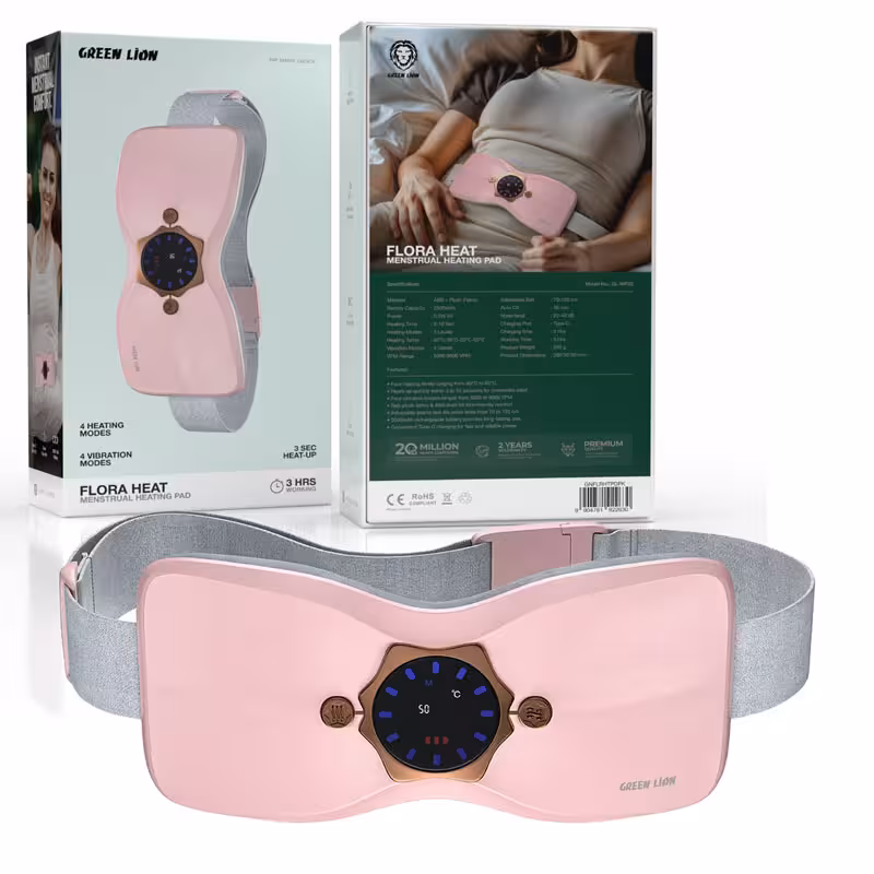 ماساژور گرم کننده قاعدگی گرین لاین فلورا هیت Green Lion Flora heat Menstrual Heating Massager