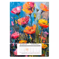 تقویم دیواری نقاشی رنگ روغن