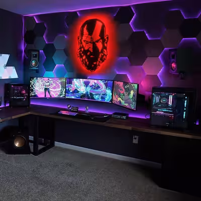 چراغ دیواری مدل خدای جنگ کریتوس