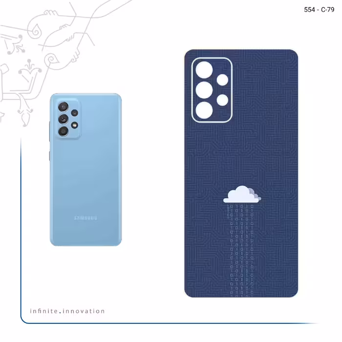 برچسب پوششی ماهوت مدل Minimal Data Cloud مناسب برای گوشی موبایل سامسونگ Galaxy A52s 5G