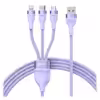 کابل تبدیل USB به USB-C / microUSB / لایتنینگ باسئوس مدل ONE-FOR-THREE 100Wطول 1.2 متر