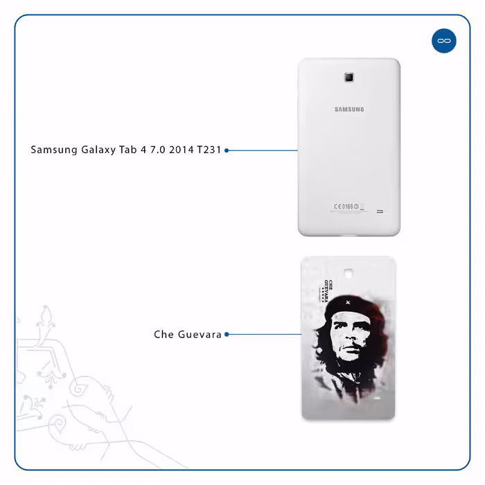 برچسب پوششی ماهوت مدل Che-Guevara مناسب برای تبلت سامسونگ Galaxy Tab 4 7.0 2014 T231