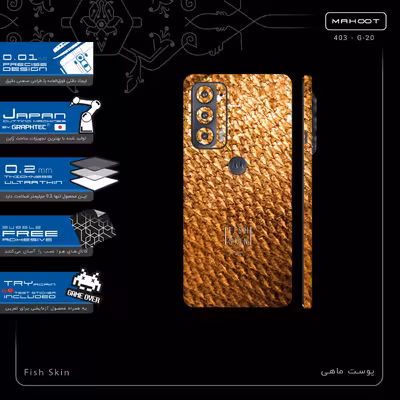 برچسب پوششی ماهوت مدل Fish Skin-FullSkin مناسب برای گوشی موبایل موتورولا Edge 20