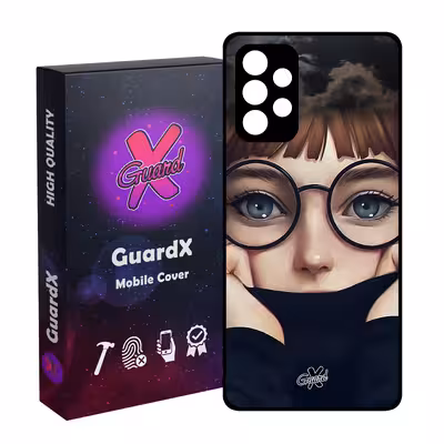 کاور گارد ایکس طرح Girl مدل Glass10040 مناسب برای گوشی موبایل سامسونگ Galaxy A52s