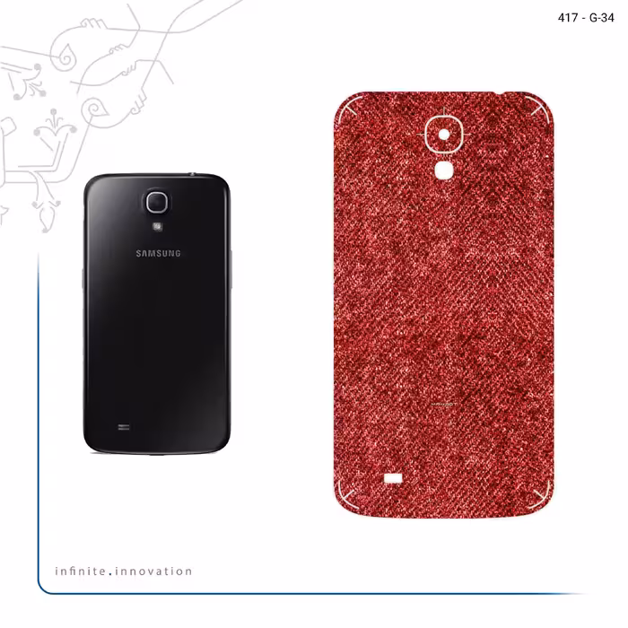 برچسب پوششی ماهوت مدل Fabric Texture 4 مناسب برای گوشی موبایل سامسونگ Galaxy Mega 6.3 I9200