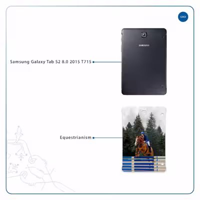 برچسب پوششی ماهوت مدل Equestrianism مناسب برای تبلت سامسونگ Galaxy Tab S2 8.0 2015 T715
