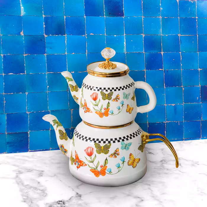 ست کتری و قوری آلو مدل Kelebek