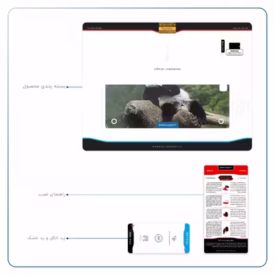 برچسب پوششی ماهوت مدل Panda مناسب برای تبلت سامسونگ Galaxy Tab A 9.7 2015 T555