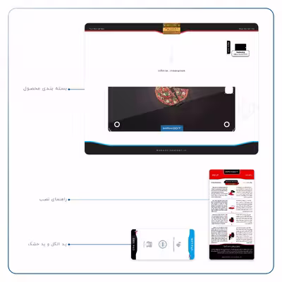 برچسب پوششی ماهوت مدل Pizza مناسب برای تبلت سامسونگ Galaxy Tab A 9.7 2015 T555
