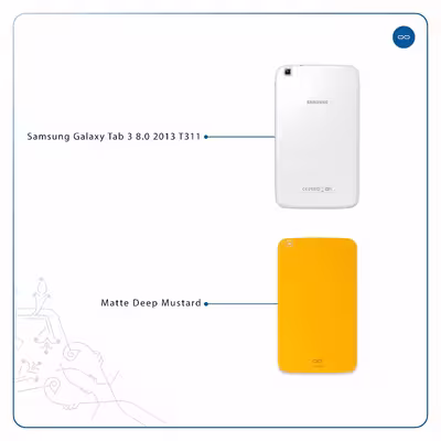 برچسب پوششی ماهوت مدل Matte-Deep-Mustard مناسب برای تبلت سامسونگ Galaxy Tab 3 8.0 2013 T311