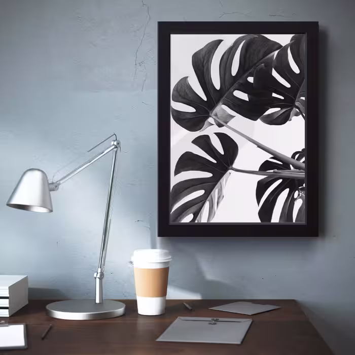 تابلو مدل مینیمال Leaf کدm2404-b