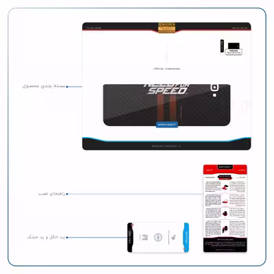 برچسب پوششی ماهوت مدل Need-for-Speed-Game مناسب برای تبلت سامسونگ Galaxy Tab A 10.1 2016 T580