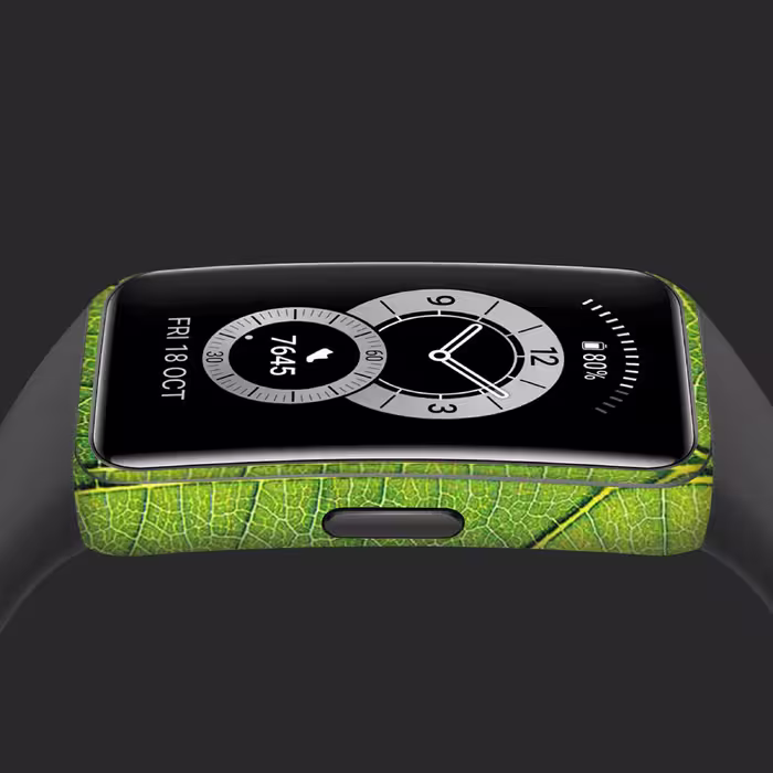 برچسب ماهوت طرح Leaf Texture مناسب برای ساعت هوشمند هوآوی band 6