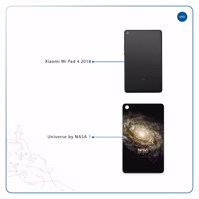 برچسب پوششی ماهوت مدل Universe-by-NASA-1 مناسب برای تبلت شیائومی Mi Pad 4 2018