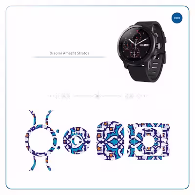 برچسب ماهوت طرح Homa Tile مناسب برای ساعت هوشمند شیایومی Amazfit Stratos