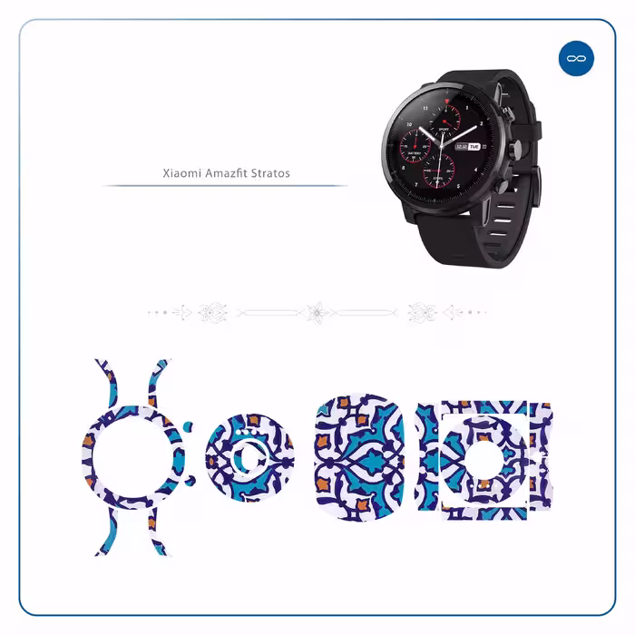 برچسب ماهوت طرح Homa Tile مناسب برای ساعت هوشمند شیایومی Amazfit Stratos