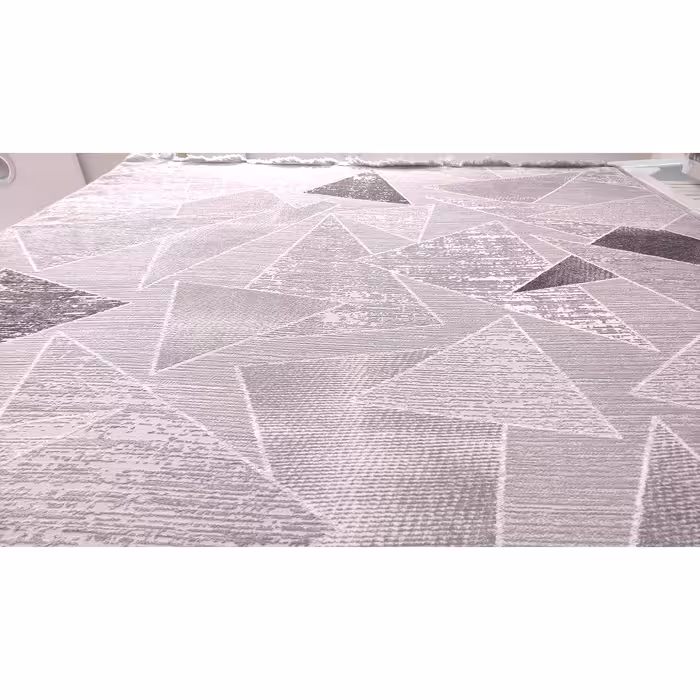 فرش ماشینی زمرد مشهد مدل NO021 زمینه سیلور