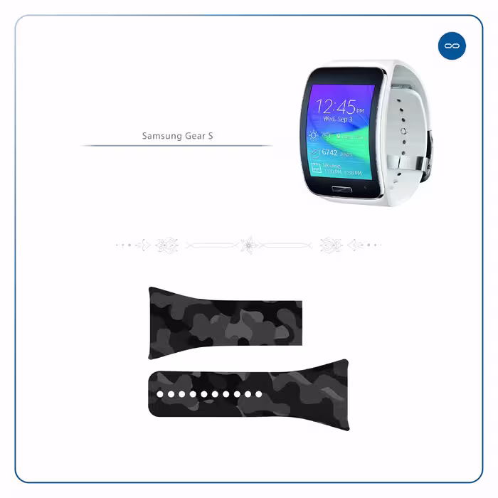 برچسب ماهوت طرح Night_Army مناسب برای ساعت هوشمند سامسونگ Galaxy Gear S