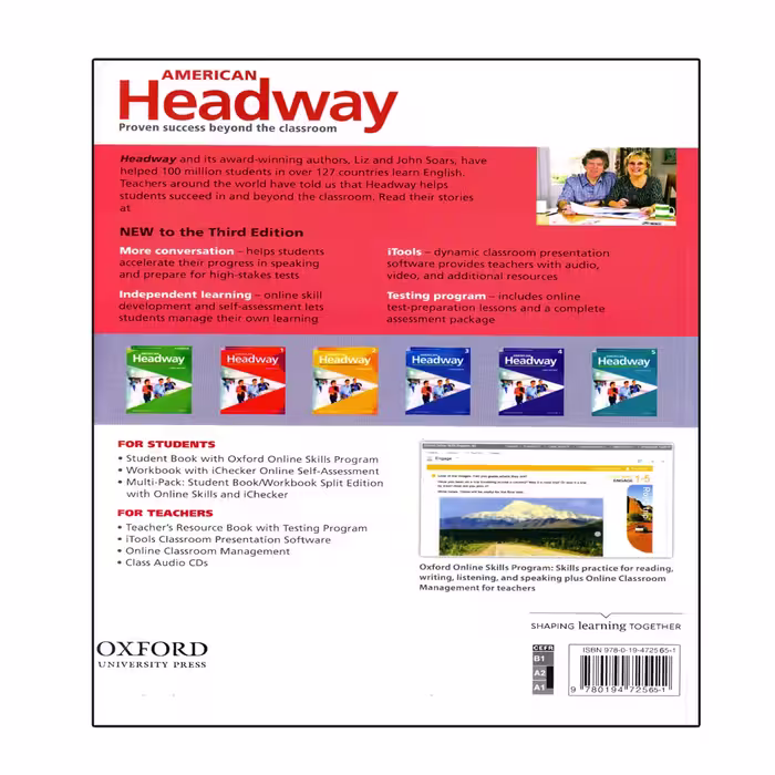 کتاب  American Headway 1 Third Edition اثر Liz and John Soars انتشارات اشتیاق نور