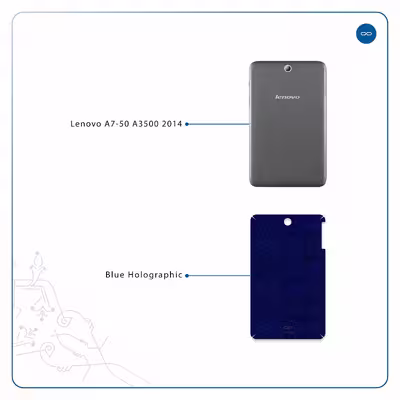 برچسب پوششی ماهوت مدل Blue-Holographic مناسب برای تبلت لنوو A7-50 A3500 2014