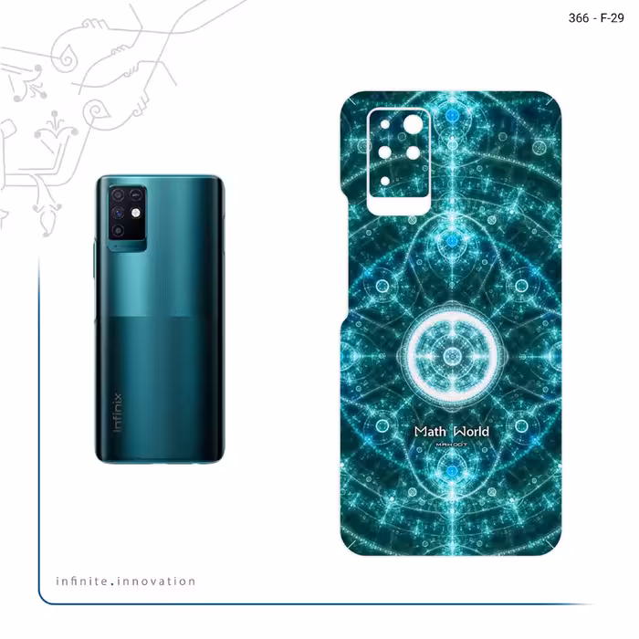 برچسب پوششی ماهوت مدل Mathematical Geometric Shape 4 مناسب برای گوشی موبایل اینفینیکس Note 10