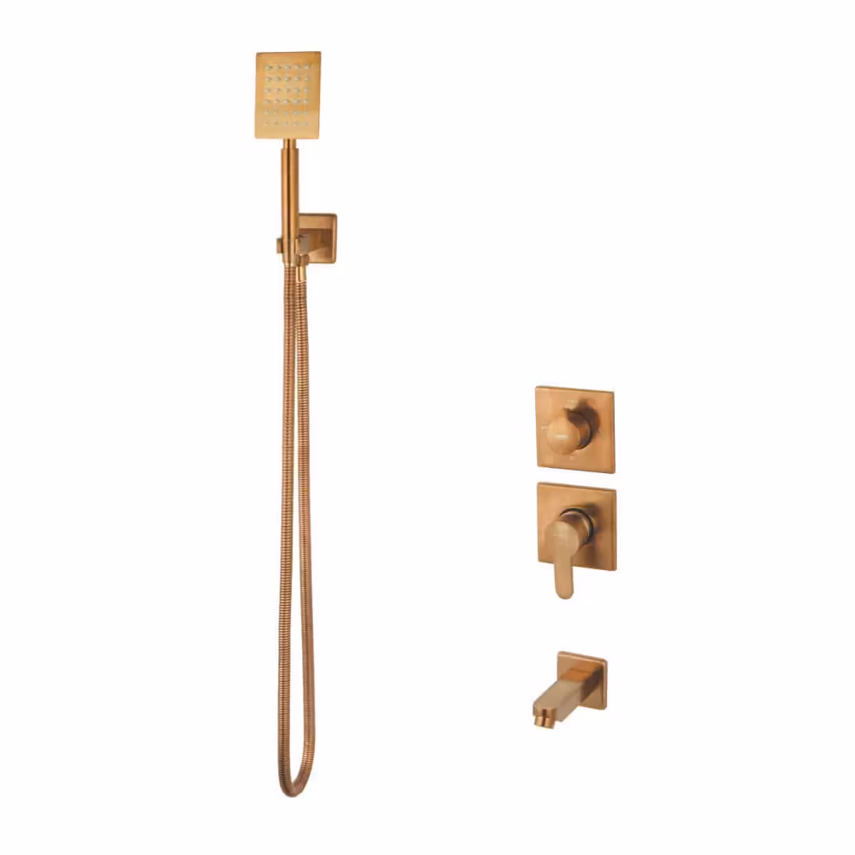 شیر حمام توکار ویوات راسان مدل فلت کلاس 4 (رزگلدمات)